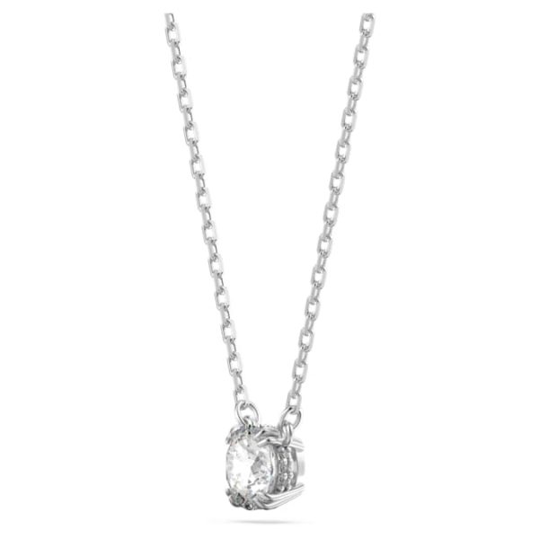 Stilla set Round cut, White, Rhodium plated - Image 6