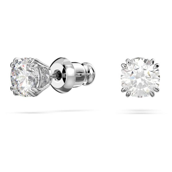 Stilla set Round cut, White, Rhodium plated - Image 7
