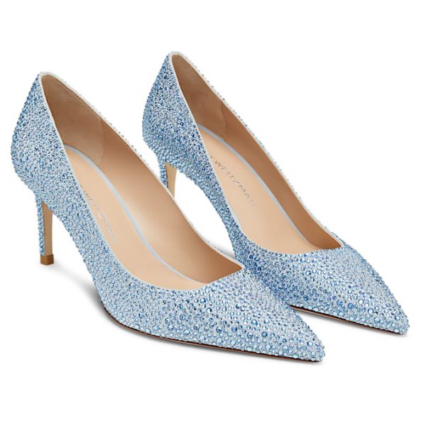 STUART WEITZMAN Stuart Power Shine pump Blue - Image 2