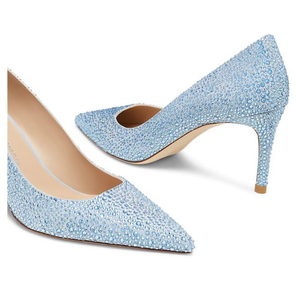 STUART WEITZMAN Stuart Power Shine pump Blue - Image 3