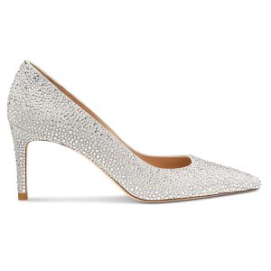STUART WEITZMAN Stuart Power Shine pump White