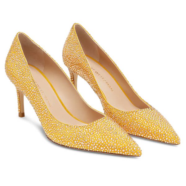 STUART WEITZMAN Stuart Power Shine pump Yellow - Image 2