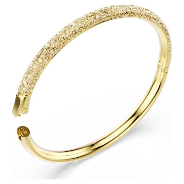 Sublima bangle Snow pavé, Gold tone, Gold-tone plated - Image 3