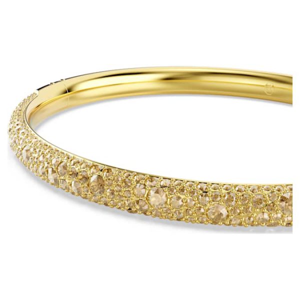 Sublima bangle Snow pavé, Gold tone, Gold-tone plated - Image 4