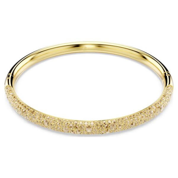 Sublima bangle Snow pavé, Gold tone, Gold-tone plated - Image 6