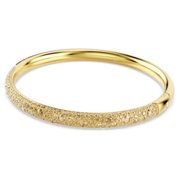 Sublima bangle Snow pavé, Gold tone, Gold-tone plated - Image 2