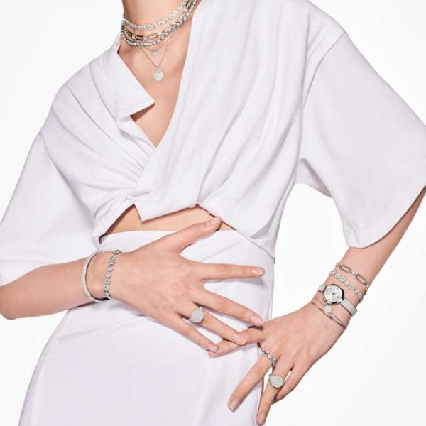 Sublima bangle White, Rhodium plated - Image 7
