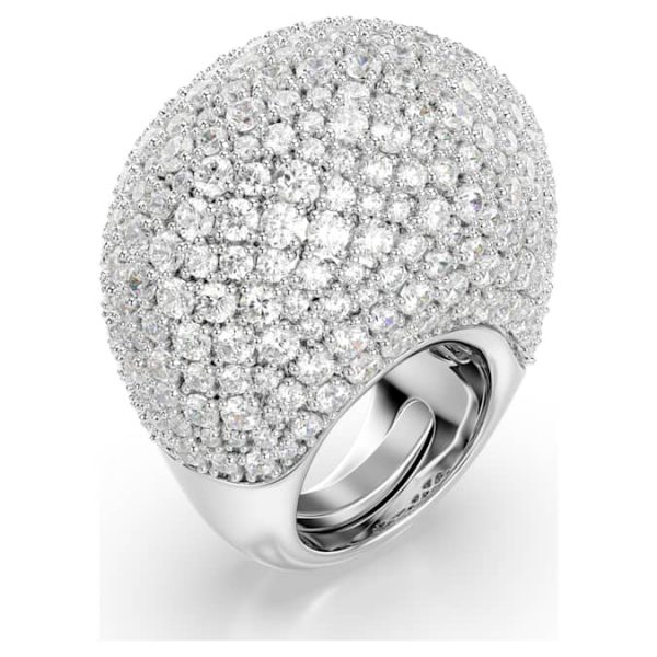 Sublima cocktail ring Large, White, Rhodium plated - Image 3