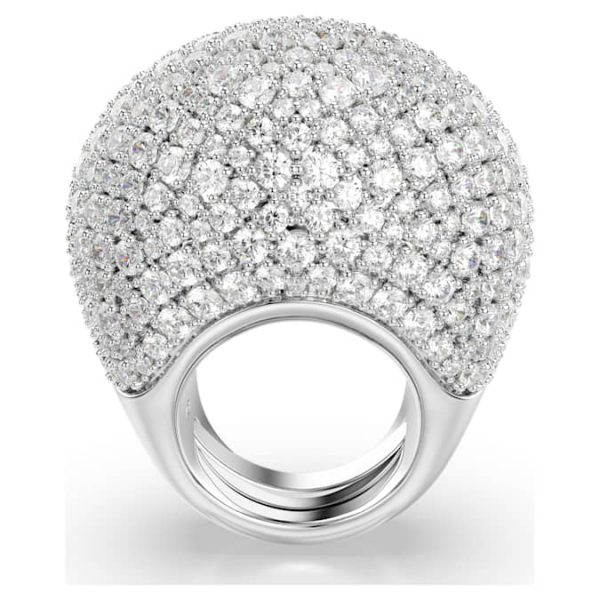 Sublima cocktail ring Large, White, Rhodium plated - Image 4