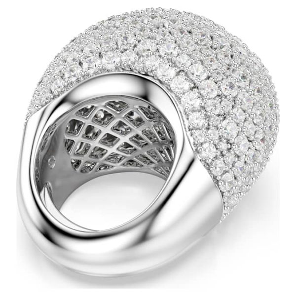 Sublima cocktail ring Large, White, Rhodium plated - Image 5