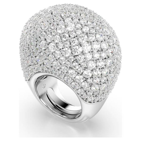 Sublima cocktail ring Large, White, Rhodium plated - Image 7