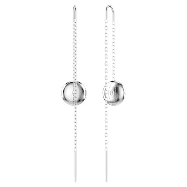 Sublima drop earrings White, Rhodium plated - Image 5