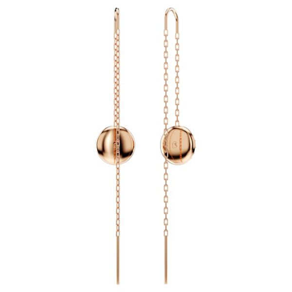 Sublima drop earrings White, Rose gold-tone plated - Image 5