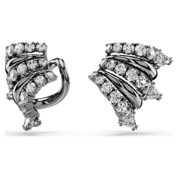 Sublima ear cuffs White, Ruthenium plated - Image 8