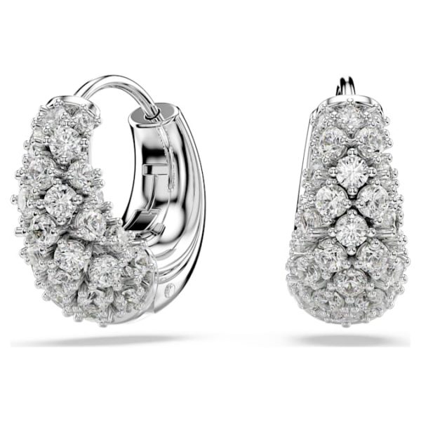 Sublima earrings White, Rhodium plated - Image 2