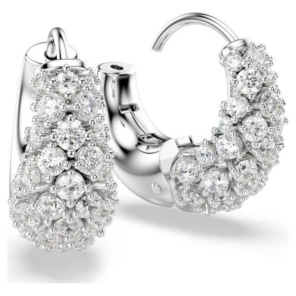 Sublima earrings White, Rhodium plated - Image 4