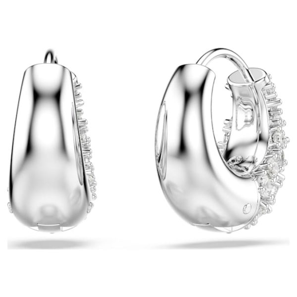 Sublima earrings White, Rhodium plated - Image 5