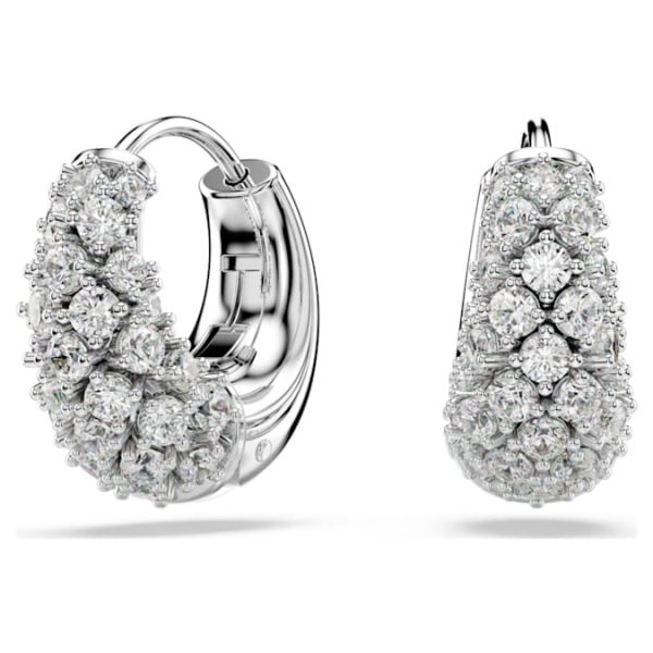 Sublima earrings White, Rhodium plated - Image 9