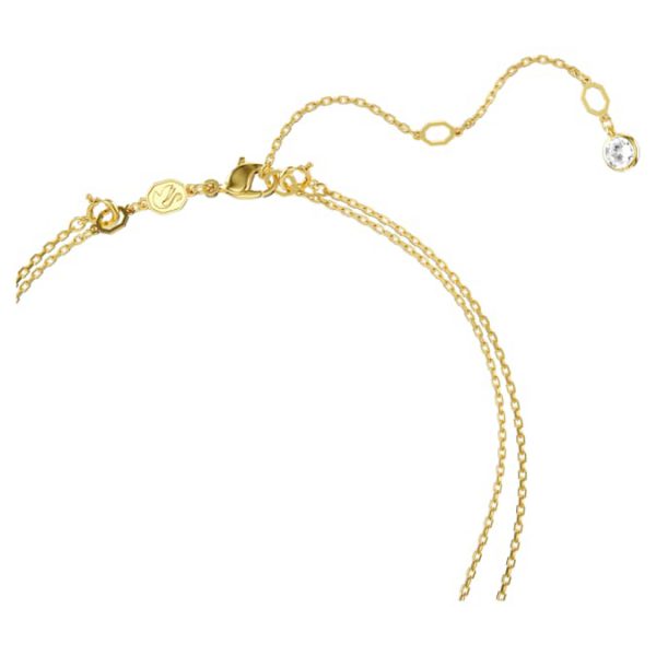 Sublima layered pendant White, Gold-tone plated - Image 4