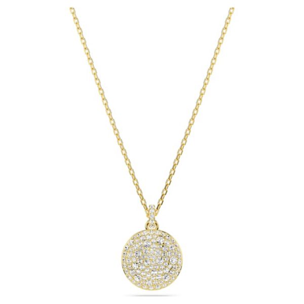 Sublima layered pendant White, Gold-tone plated - Image 7