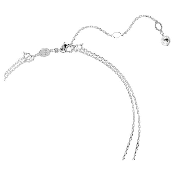 Sublima layered pendant White, Rhodium plated - Image 4