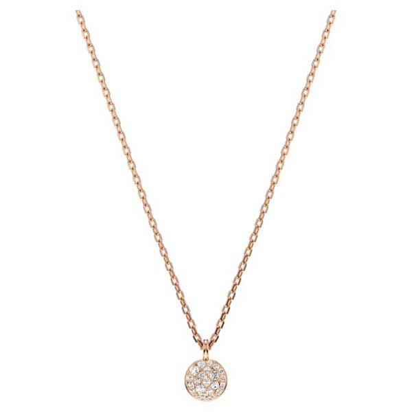 Sublima layered pendant White, Rose gold-tone plated - Image 6