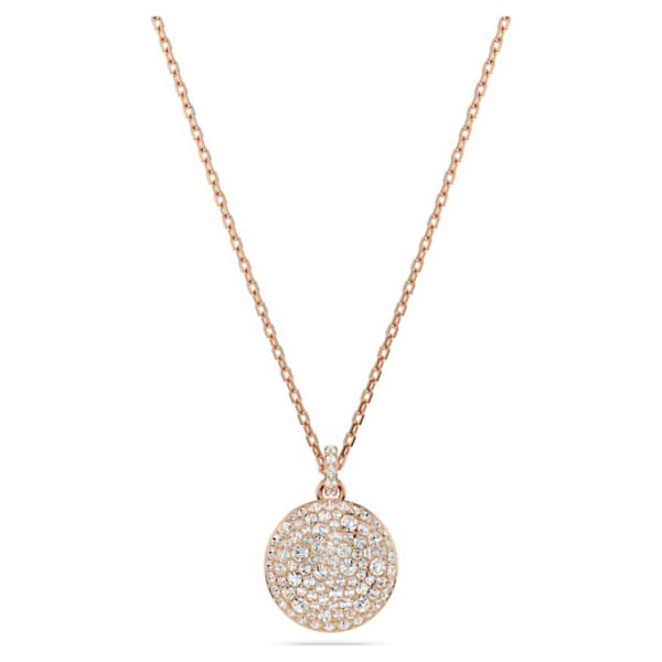 Sublima layered pendant White, Rose gold-tone plated - Image 7