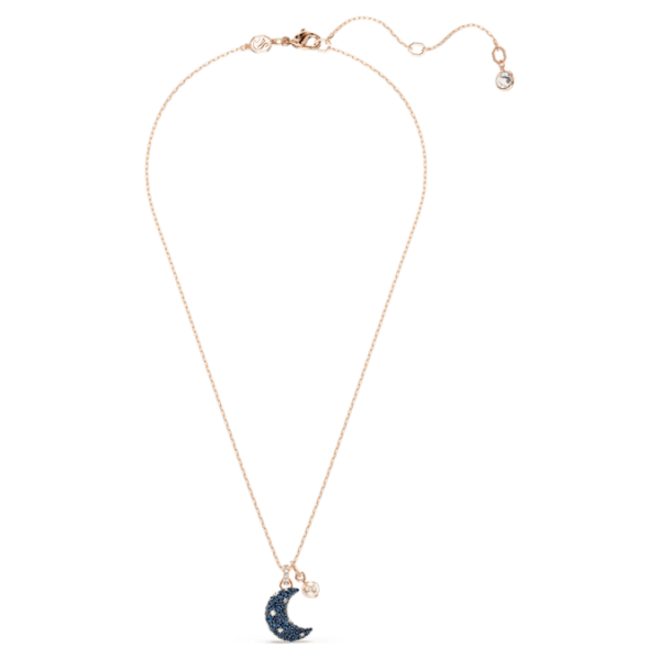 Sublima pendant Crystal pearl, Moon, Multicolored, Rose gold-tone plated - Image 3