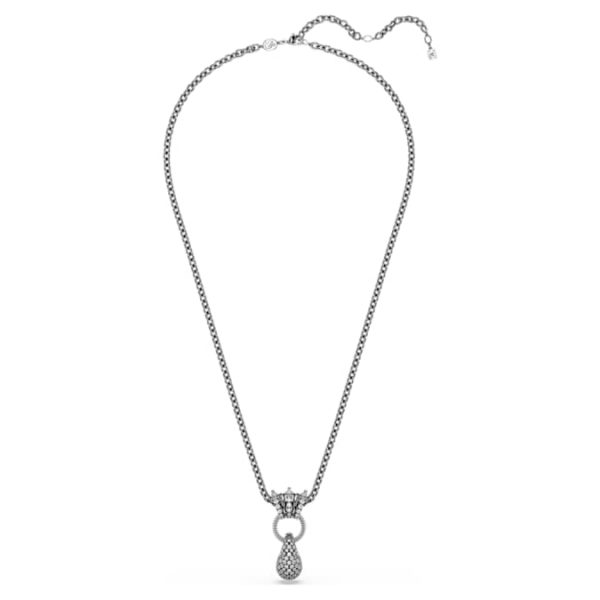 Sublima pendant Mixed cuts, White, Ruthenium plated - Image 3