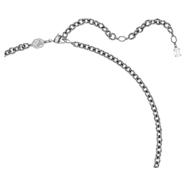 Sublima pendant Mixed cuts, White, Ruthenium plated - Image 5