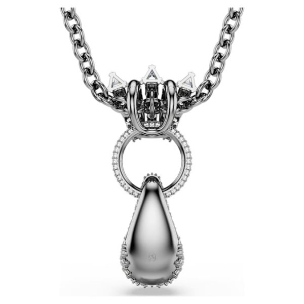 Sublima pendant Mixed cuts, White, Ruthenium plated - Image 6