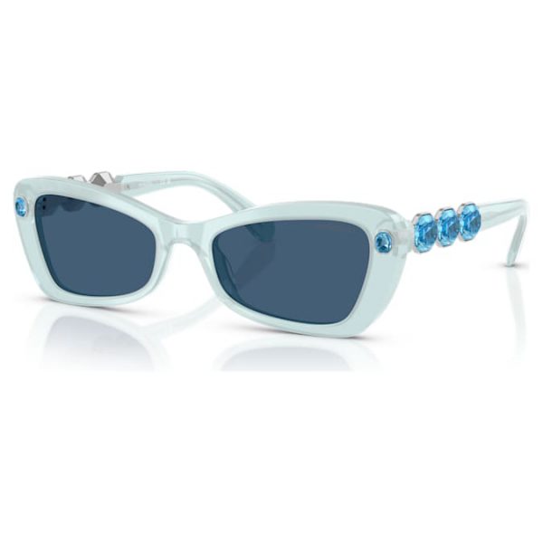 Sunglasses Butterfly shape, SK6033, Blue - Image 2