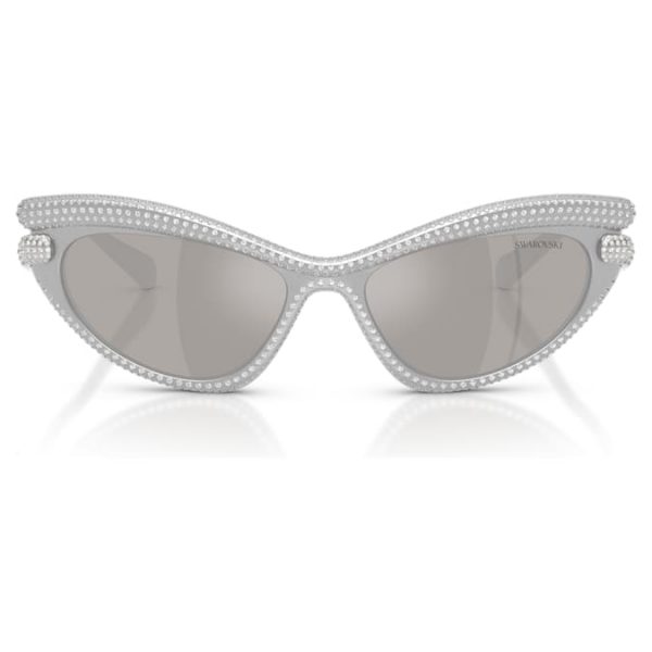 Sunglasses Cat-eye shape, Silver tone - Image 3