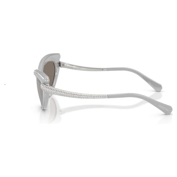 Sunglasses Cat-eye shape, Silver tone - Image 4
