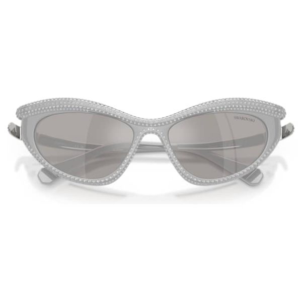 Sunglasses Cat-eye shape, Silver tone - Image 5