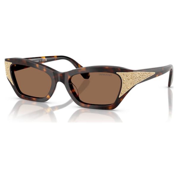 Sunglasses Cat-eye shape, SK6029, Brown - Image 2