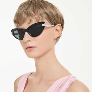 Sunglasses Cat-eye shape, SK6038, Black
