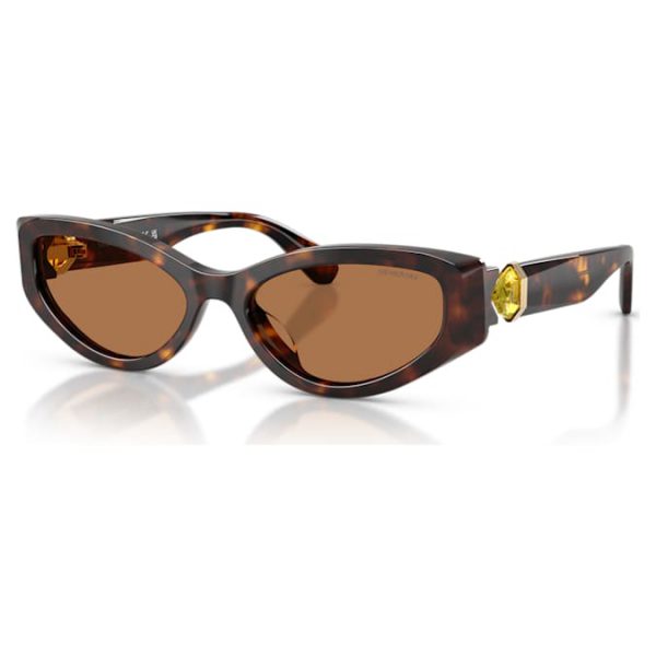Sunglasses Cat-eye shape, SK6045, Brown - Image 2