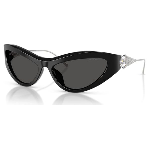 Sunglasses Cat-eye shape, SK6046, Black - Image 2