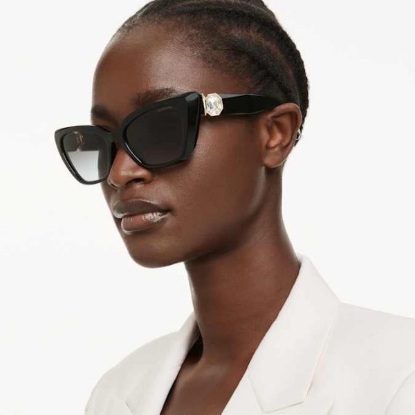 Sunglasses Cat-eye shape, SK6047, Black