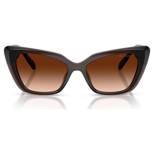 Sunglasses Cat-eye shape, SK6047, Dark brown - Image 3