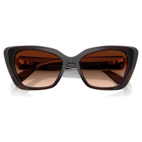 Sunglasses Cat-eye shape, SK6047, Dark brown - Image 5