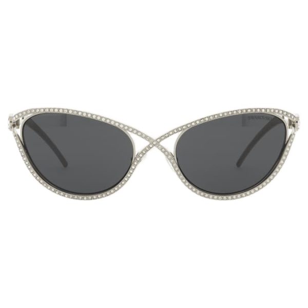 Sunglasses Cat-eye shape, SK7025, Silver tone - Image 2