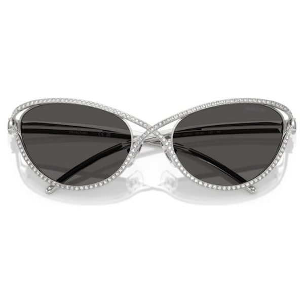 Sunglasses Cat-eye shape, SK7025, Silver tone - Image 4