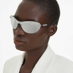 Sunglasses Mask, Silver tone