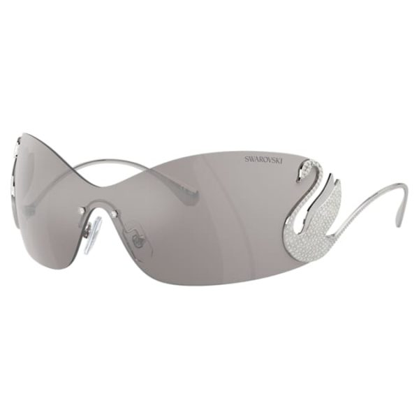 Sunglasses Mask, Swan, SK7020, Silver tone - Image 2