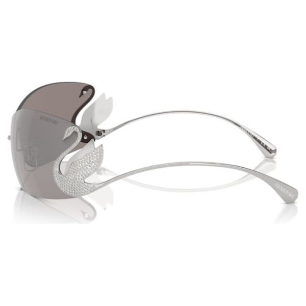 Sunglasses Mask, Swan, SK7020, Silver tone - Image 4