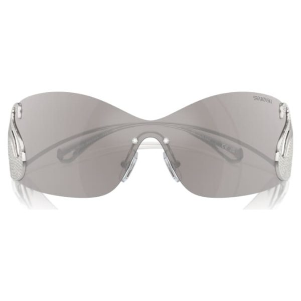 Sunglasses Mask, Swan, SK7020, Silver tone - Image 5