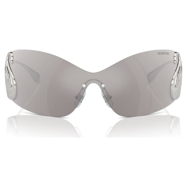 Sunglasses Mask, Swan, SK7020, Silver tone - Image 8