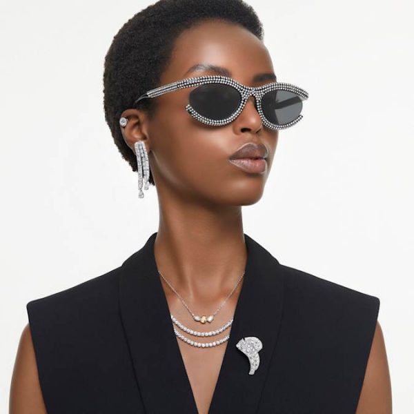 Sunglasses Oval shape, SK6006, Black - Image 7